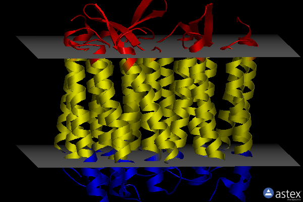 Membrane view of 1m0k