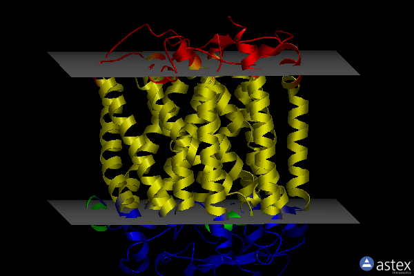 Membrane view of 3qju