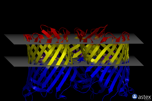 Membrane view of 3vy9