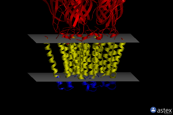 Membrane view of 6hyz