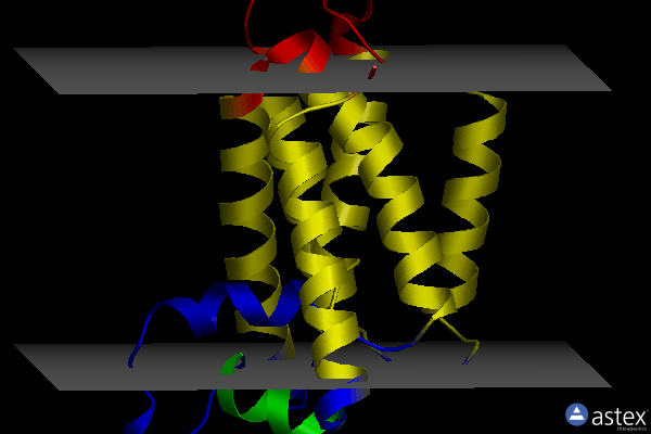 Membrane view of 6xro