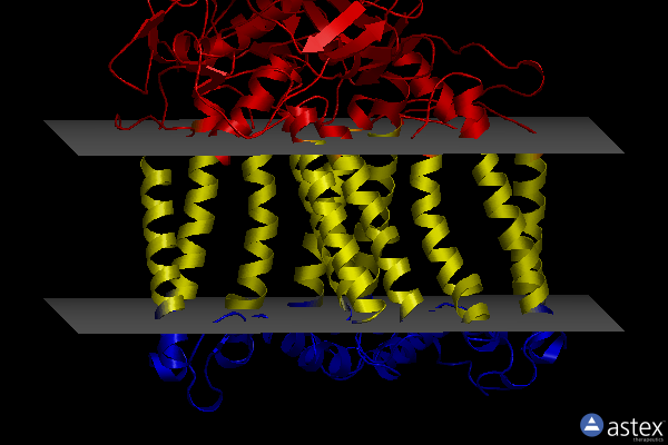 Membrane view of 7q7m